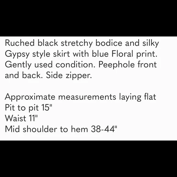 ❄️ Sale! Key Hole Front Gypsy Handkerchief Hem Dress. Size 4 - Picture 8 of 8